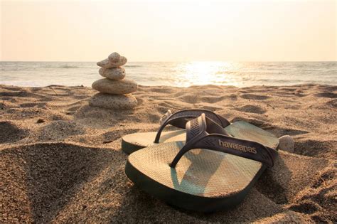 Flip-Flops on Beach Royalty-Free Stock Photo