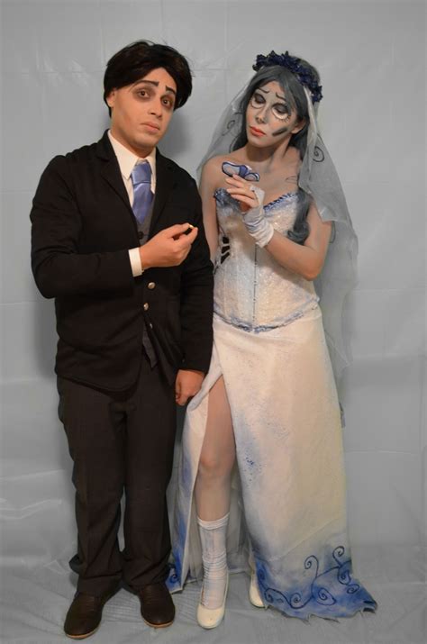 Emily & Victor Van Dort -- the Corpse Bride Homemade Costumes | Corpse bride costume, Corpse ...