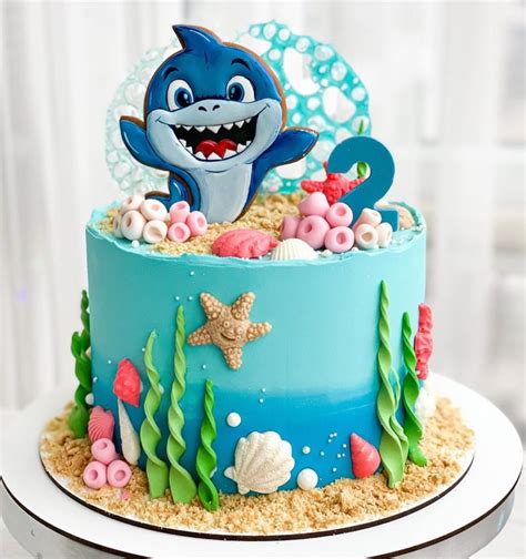 28 best ideas for coloring | Baby Shark Cake