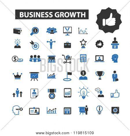 business growth icons, business growth logo, business growth vector, business growth flat ...