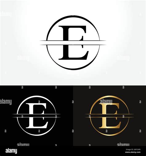 Initial Circle Letter E Logo Design Business Vector Template. Creative ...