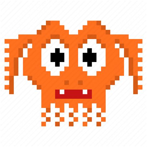 8-bit, alien, cartoon, game, invaders, monster, pixel art icon - Download on Iconfinder