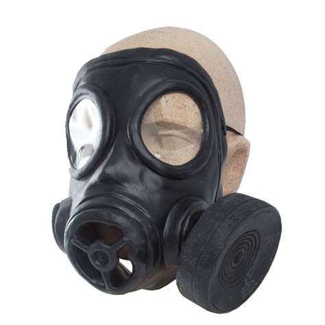 Peeks Black Rubber Fancy Dress Costume Outfit WWI WWII Halloween Prop Gas Mask | eBay