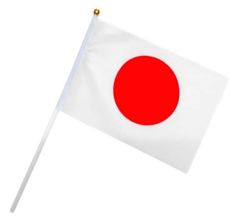 Bandera de Japón pequeña con soporte. | Dianime