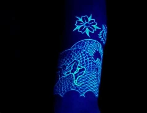 Awesome patterns and flowers black light style tattoo - Tattooimages.biz