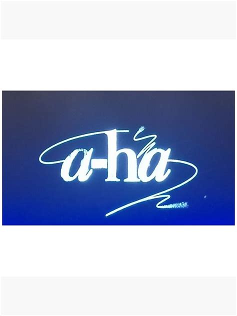 "aha band logo blue" Poster for Sale by tinwilliamson9 | Redbubble