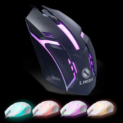 Gaming Mouse Wired, RGB Backlit Color 1200 DPI Adjustable Comfortable ...