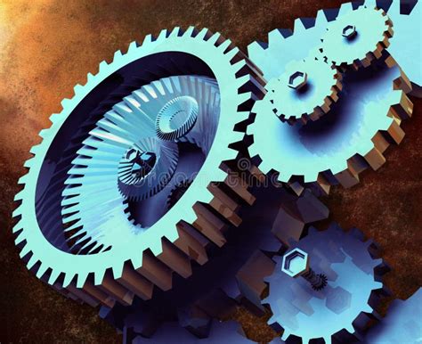 Industrial Gears stock illustration. Illustration of rotary - 1639976