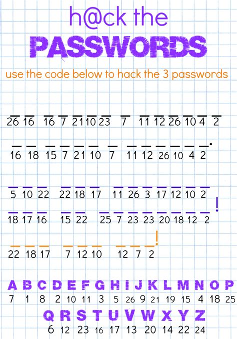 26+ Free Printable Secret Code Worksheets Gif