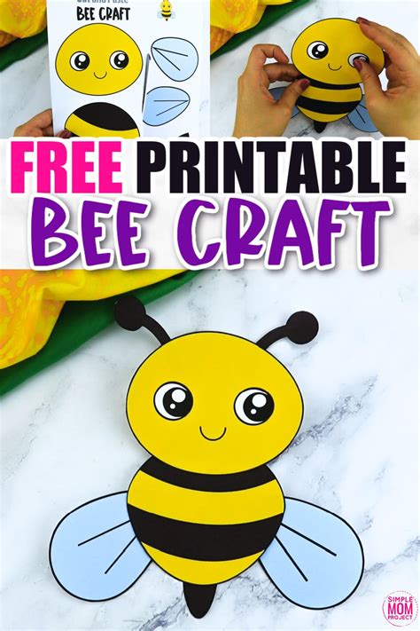 Free Printable Bumble Bee Craft Template – Simple Mom Project