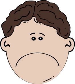 Boy Face Sad Clip Art at Clker.com - vector clip art online, royalty free & public domain