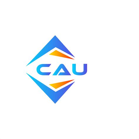 CAU abstract technology logo design on white background. CAU creative initials letter logo ...