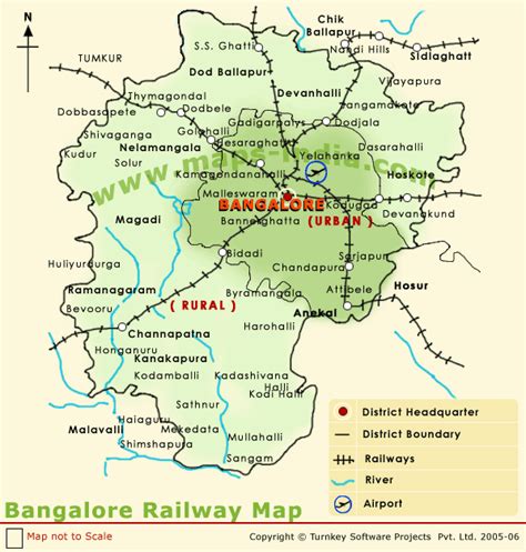 Bangalore Map - TravelsFinders.Com