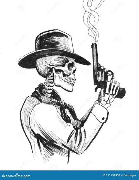 Skeleton Hand Holding Gun