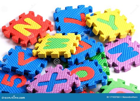 Alphabet puzzle pieces stock photo. Image of color, number - 17103760