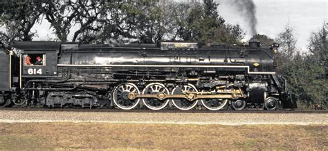 SCL / L&N Family Lines Rail System operated C&O LIMA 4-8-4 Greenbrier steam locomotive # 614, is ...