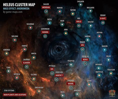 Heleus Cluster Map - Mass Effect Andromeda. | game-maps.com