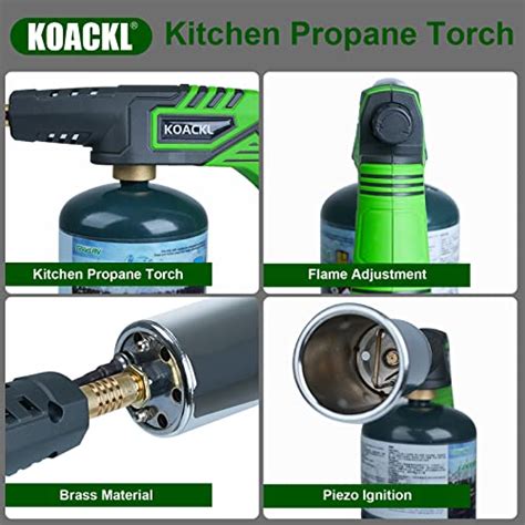 Koackl Powerful Grill Gun Propane Torch, Campfire Starter, Charcoal Lighter, Culinary Kitchen ...