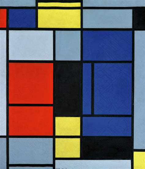 Composition, 1921-1925 Painting by Piet Mondrian - Pixels