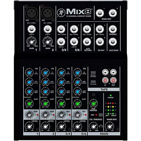 Mackie Mix8 8-Channel Compact Mixer | Guitar Center