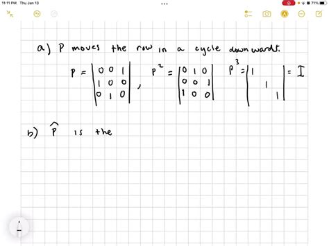 SOLVED:Determine the column permutation matrix used in Example 13.5.