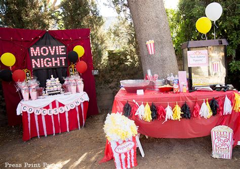 Outdoor Movie Night Party Ideas