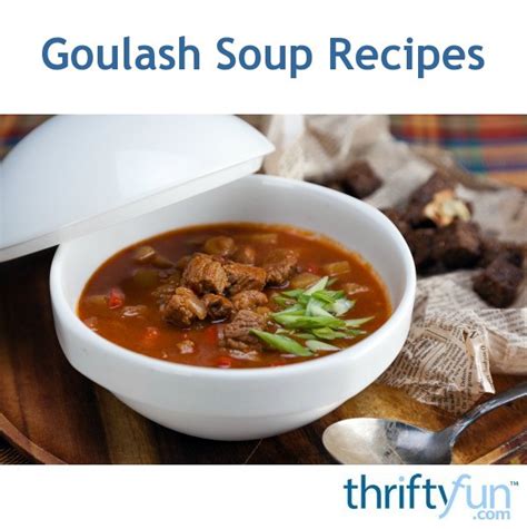 Goulash Soup Recipes | ThriftyFun