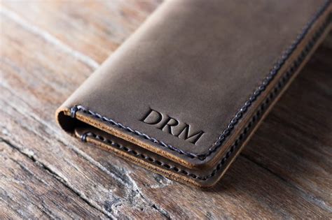 Leather Coin Pocket Wallet [Handmade] [Personalized]