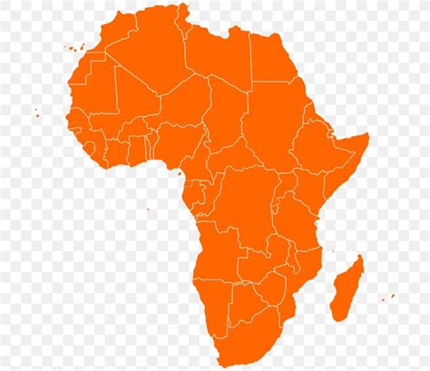 Africa Map Clip Art, PNG, 694x709px, Africa, Area, Map, Orange, Royaltyfree Download Free