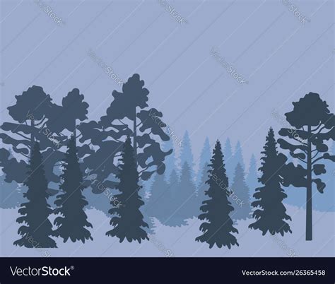 Forest landscape abstract nature background Vector Image