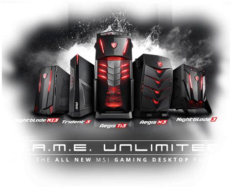 Meet the all new MSI Gaming Desktop Family