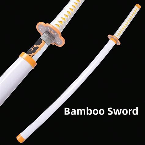 104cm/41inch Cosplay Magic White Japanese Anime Knife Katana Samurai Sword/Holder/Leather Belt ...