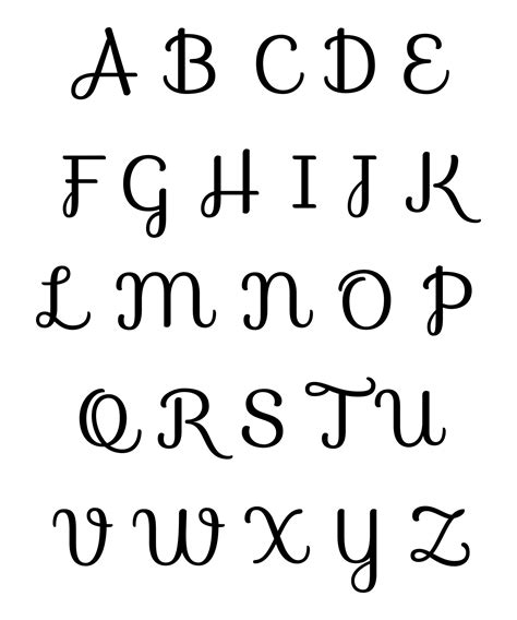 Fancy Letter Stencils Free Printable