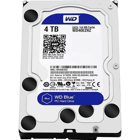 Best Buy: WD Blue 4TB Internal SATA Hard Drive for Desktops WD40EZRZ