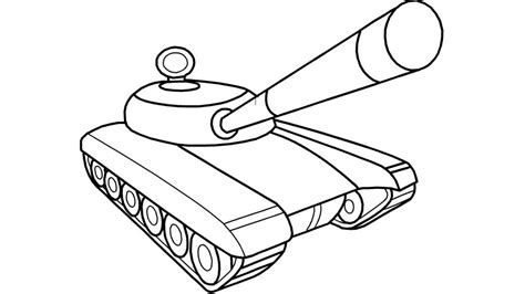 Drawings Of Army Tanks Step By Step