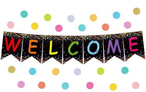 Buy Welcome Banner Welcome Bulletin Board for Classroom Decoration Back ...