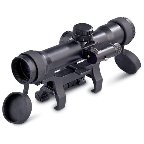 HK-91/G3 4x28 mm Scope / Mount, Matte Black - 24383, Tactical Rifle Accessories at Sportsman's Guide