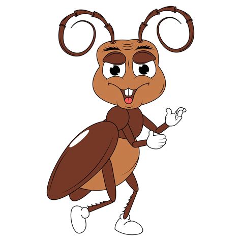 cute cockroach animal cartoon 16257383 Vector Art at Vecteezy