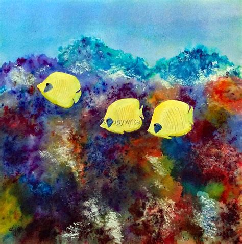 Coral Reef Watercolor at PaintingValley.com | Explore collection of Coral Reef Watercolor