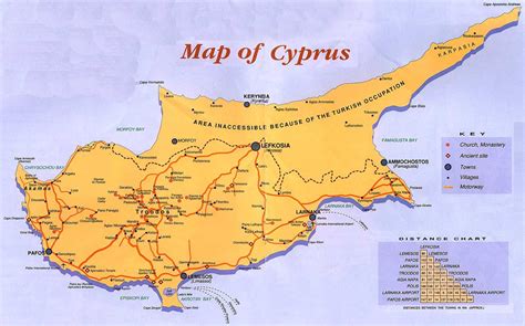 Cyprus Guide Map - Cyprus • mappery