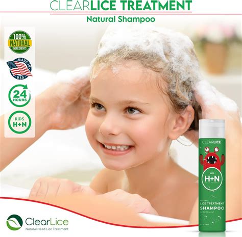 Buy ClearLice Head Lice Treatment Shampoo - Natural and Effective One Day Treatment - Get Rid of ...