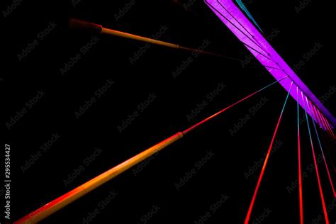 Neon Lights Line Art Isolated Lines Stock Photo | Adobe Stock