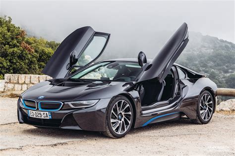 Wallpaper : BMW i8, black cars, Arny North, sports car, Monaco, coupe, Convertible, performance ...