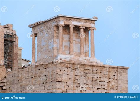 Temple of Athena Nike at Acropolis Stock Image - Image of kallikrates ...