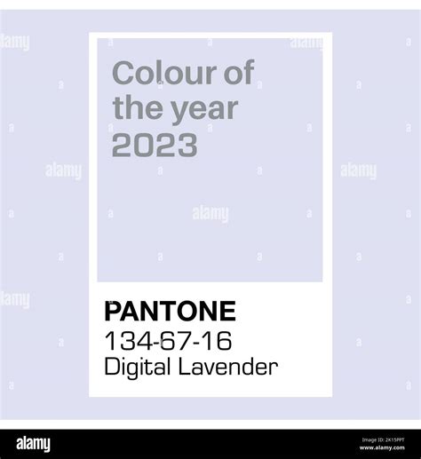 SWINDON, Royaume-Uni - 15 septembre 2023: Pantone Digital Lavender ...