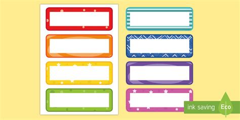 👉 Editable Name Tag Banners & Cubby Labels | Organisation