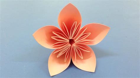 Easy origami flower with one paper - limobs