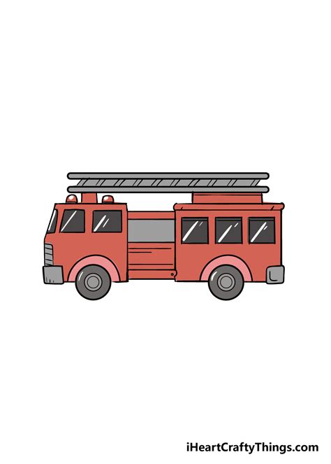 Discover more than 75 fire truck sketch easy super hot - seven.edu.vn