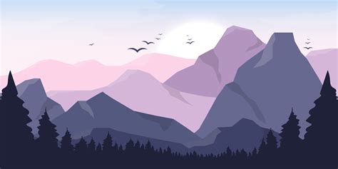 Mountain beautiful landscape background vector design illustration ...