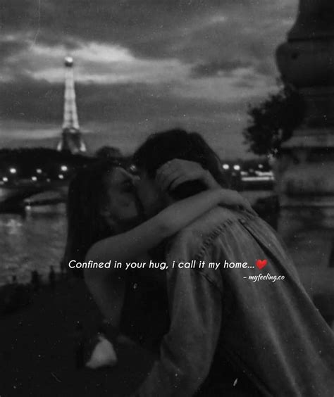 Cute Romantic Couples Hug With Quotes